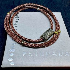 Silpada leather wrap bracelet